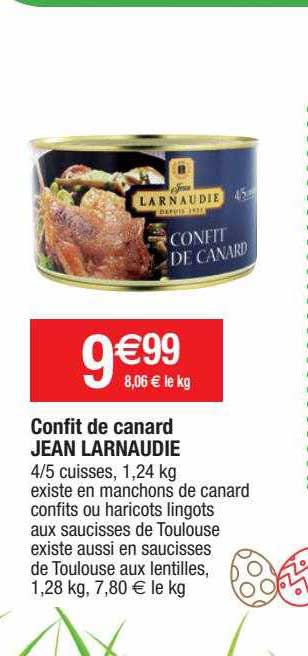 Confit De Canard Jean Larnaudie