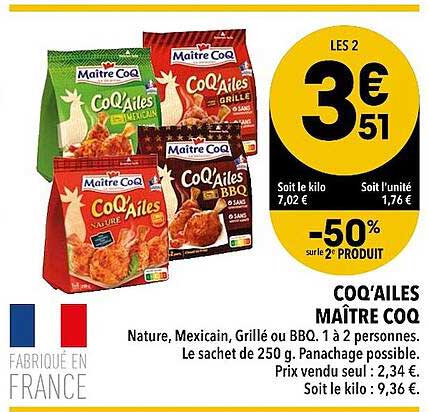 coq'ailes maître coq