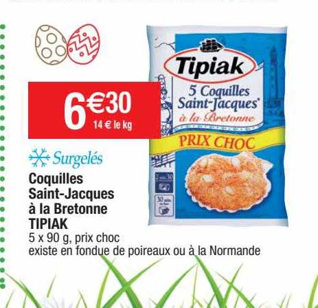 coquilles saint-jacques à la bretonne tipiak