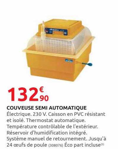 couveuse semi automatique