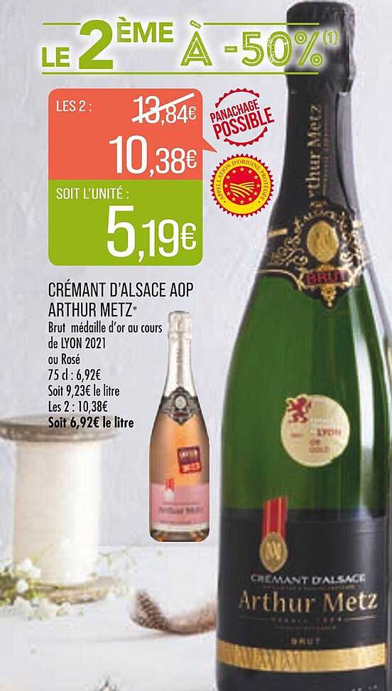 crémant d'alsace aop arthur metz