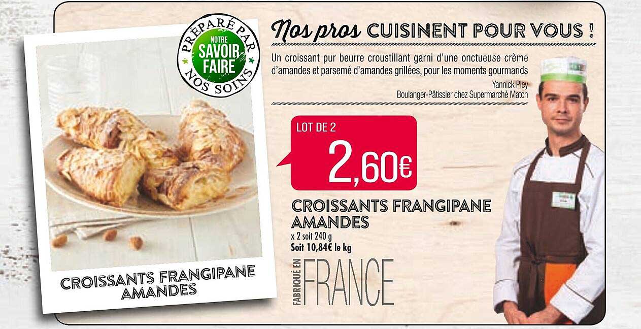 croissants frangipane amandes