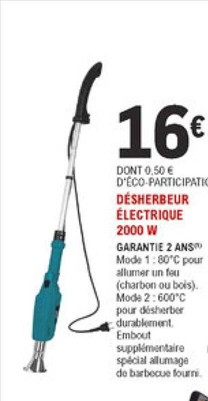 désherbeur électrique 2000 w