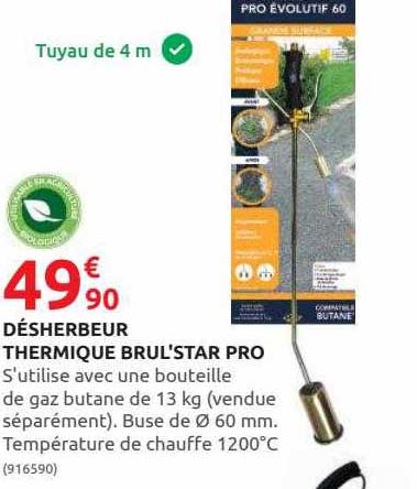 désherbeur thermique brul'star pro