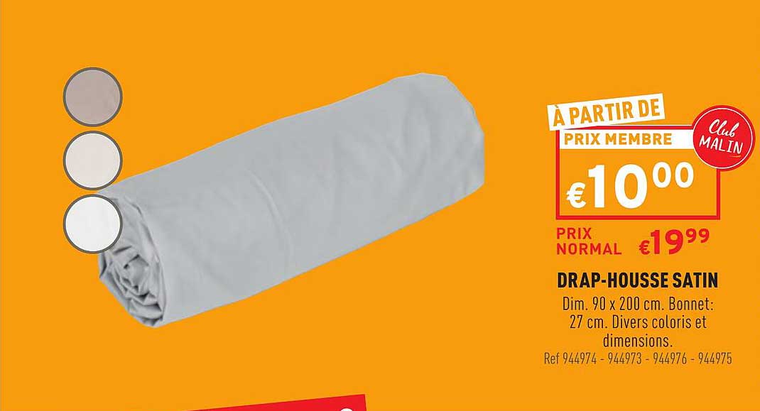 drap-housse sain