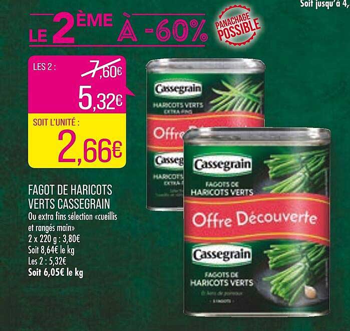 fagot de haricots verts cassegrain