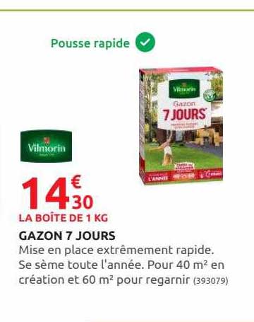 gazon 7 jours vilmorin