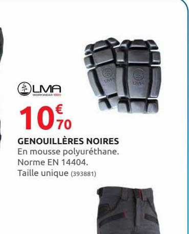genouillères noires lma