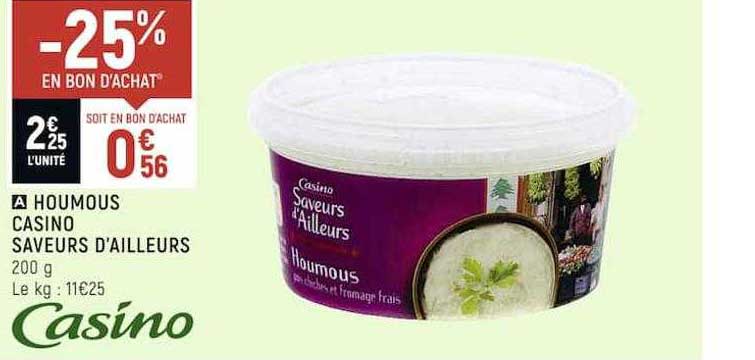 houmous casino saveurs d'ailleurs