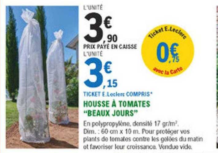 housse à tomates "beaux jours"