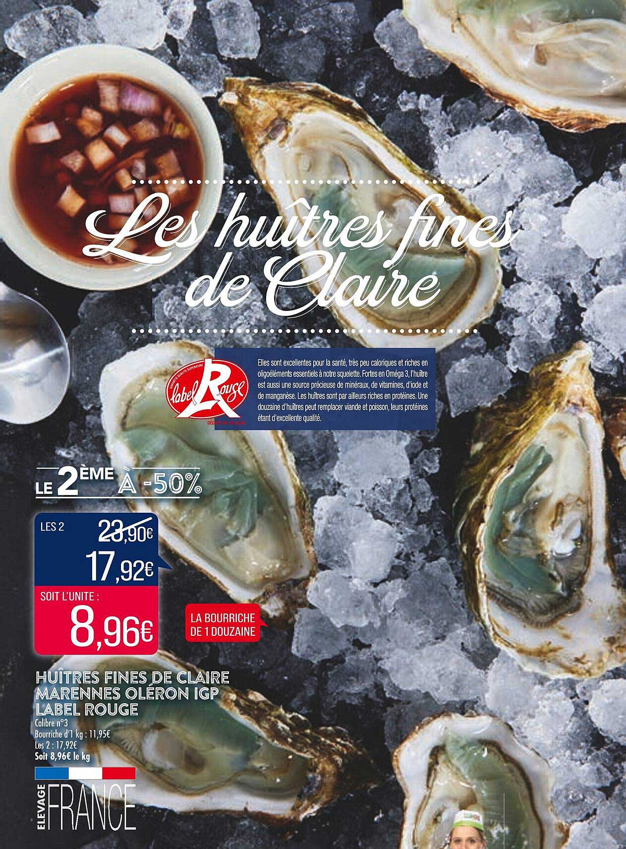 huîtres fines de claire marennes oléron igp label rouge