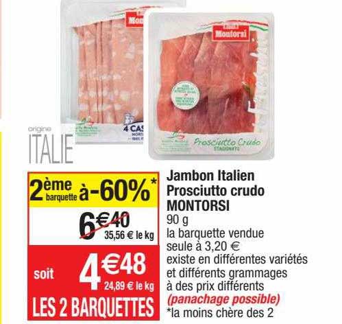 jambon italien prosciutto crudo montorsi