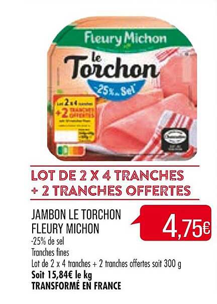 jambon le torchon fleury michon