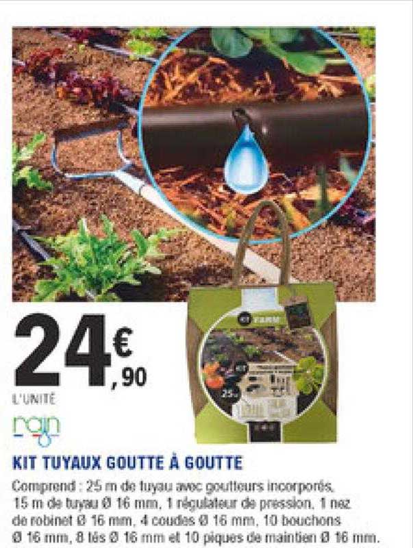 kit tuyaux goutte à goutte