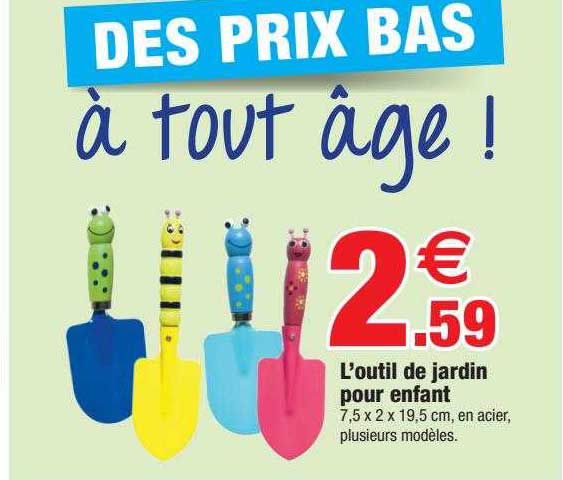 l'outil de jardin pour enfant
