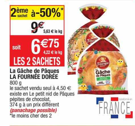 la gâche de pâques la fournée dorée