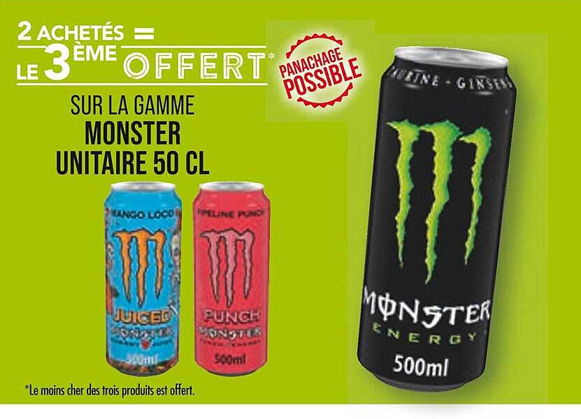 la gamme monster unitaire 50 cl