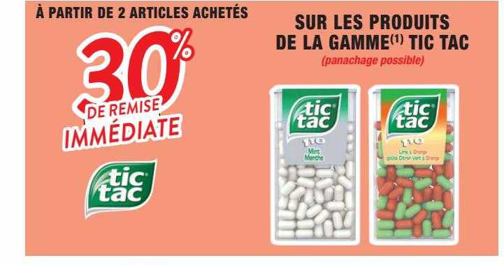 la gamme tic tac