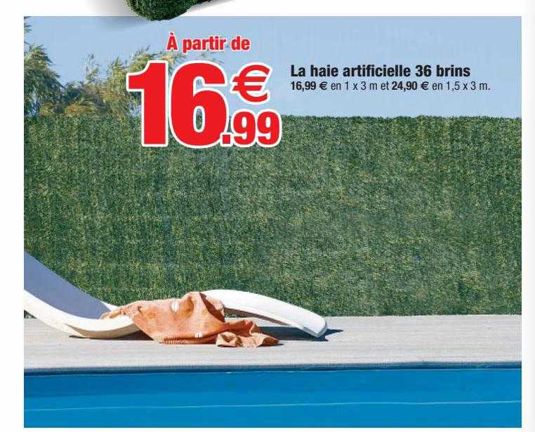 la haie artificielle 36 brins