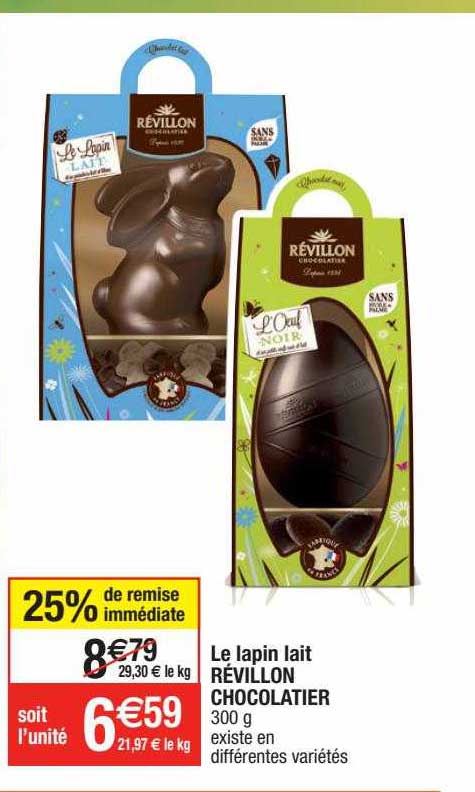 Le Lapin Lait Révillon Chocolatier