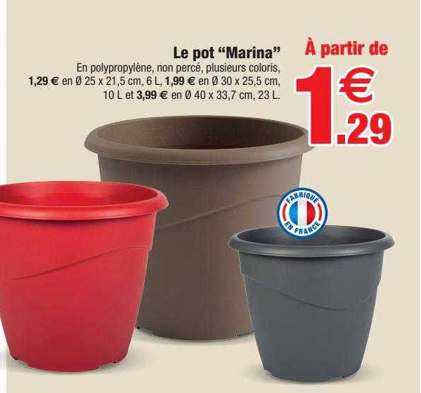 le pot "marina"