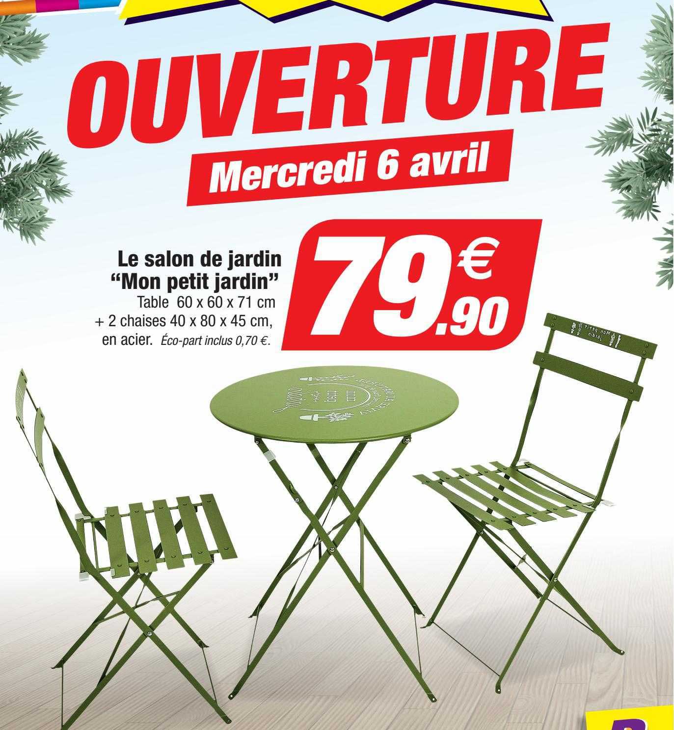 le salon de jardin "mon petit jardin"