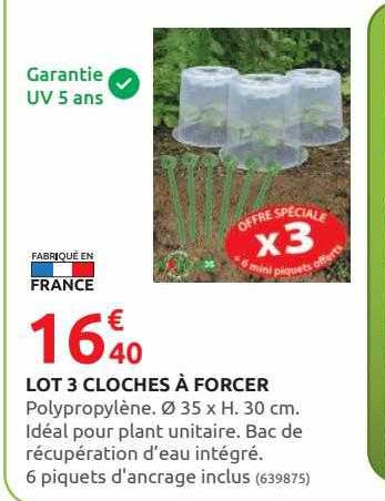 lot 3 cloches à forcer