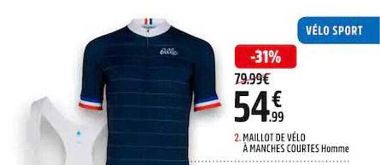 maillot de vélo à manches courtes homme