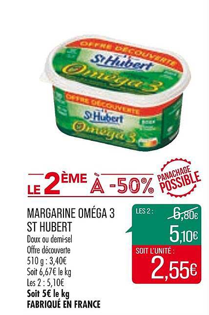 margarine oméga 3 st hubert