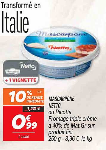 Mascarpone Netto