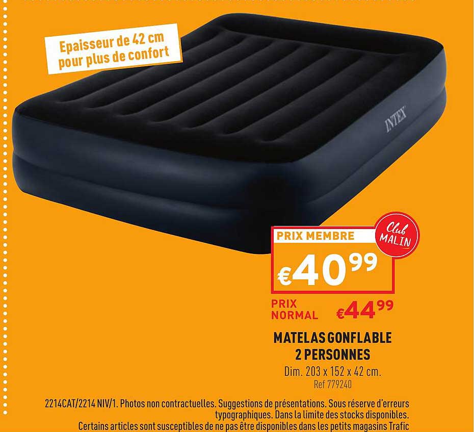 Matelas Gonflable 2 Personnes