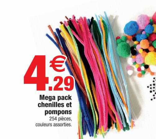 méga pack chenilles et pompons