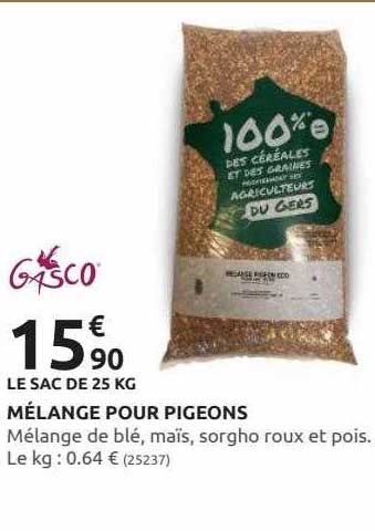 mélange pour pigeons gasco