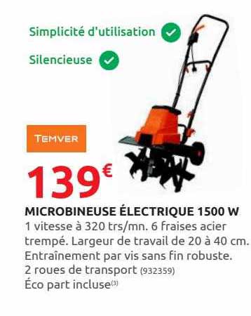 microbineuse électrique 1500 w temver