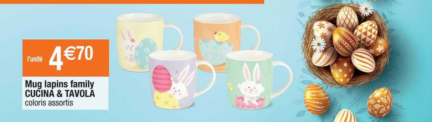 mug lapins family cucina & tavola