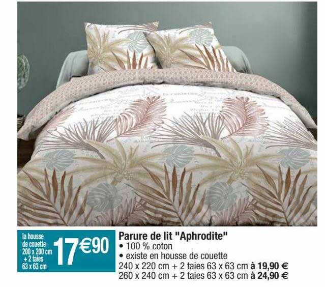 parure de lit "aphrodite"
