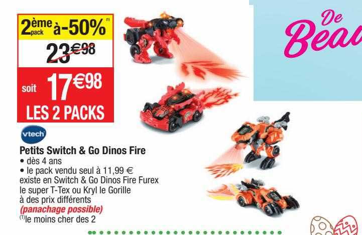petits switch & go dinos fire vtech