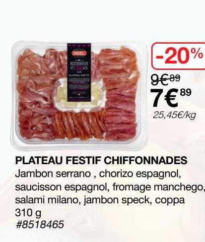 plateau festif chiffonnades