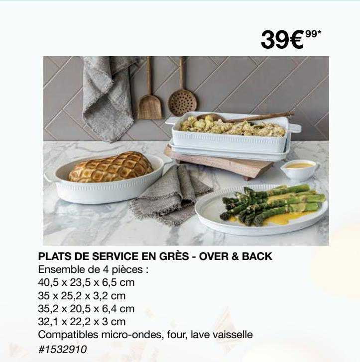 plats de service en grès - over & back