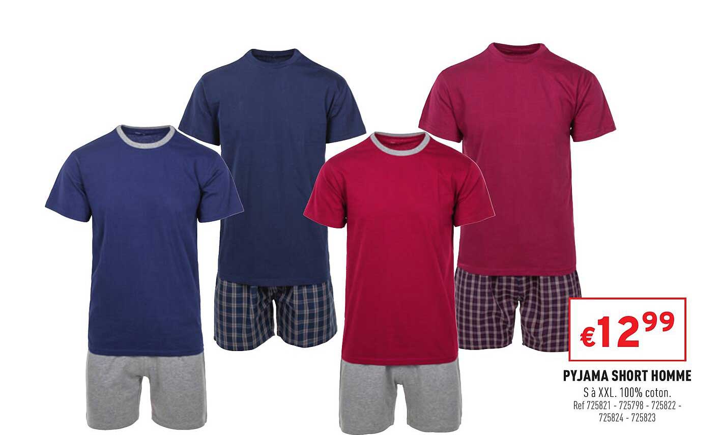Pyjama Short Homme