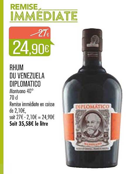 rhum du venezuela diplomatico