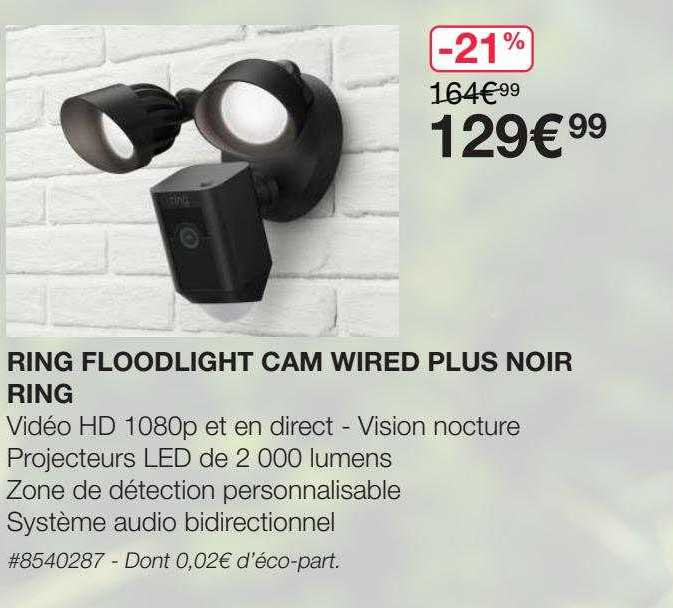 ring floordlight cam wired plus noir ring