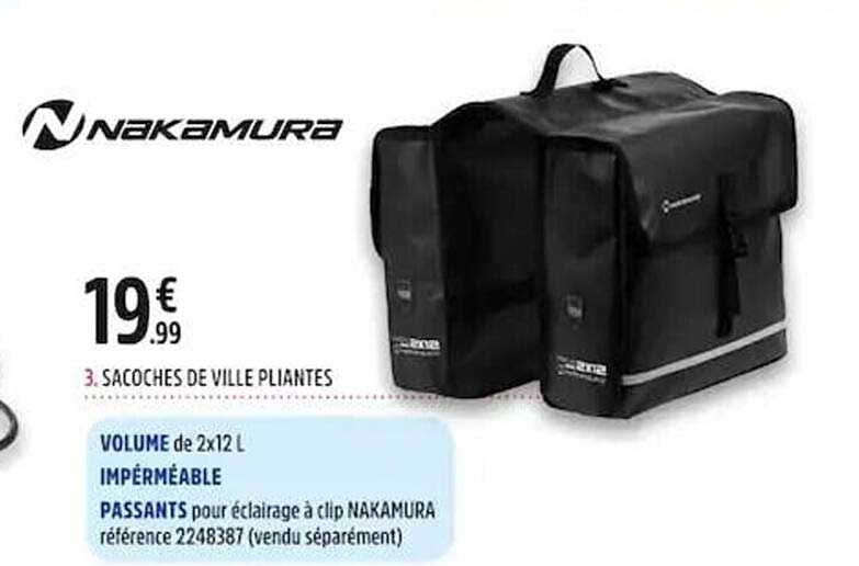 sacoches de ville pliantes nakamura