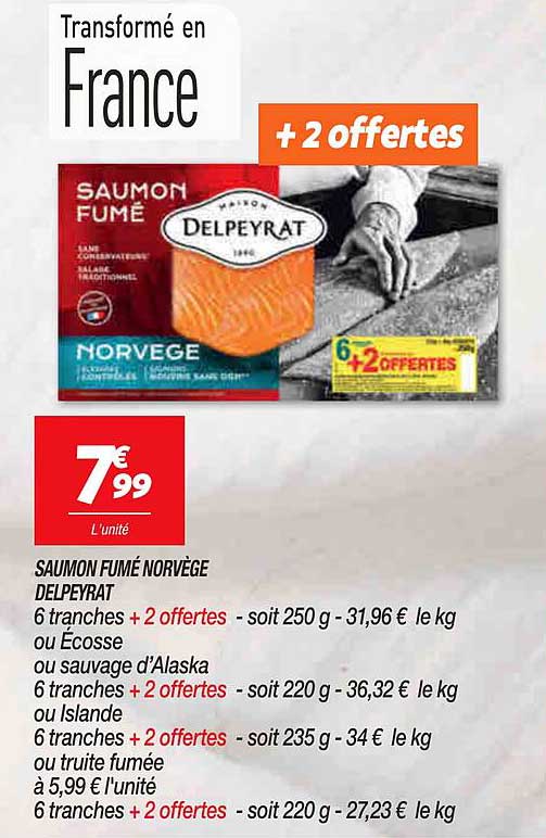 Saumon Fumé Norvège Delpeyrat