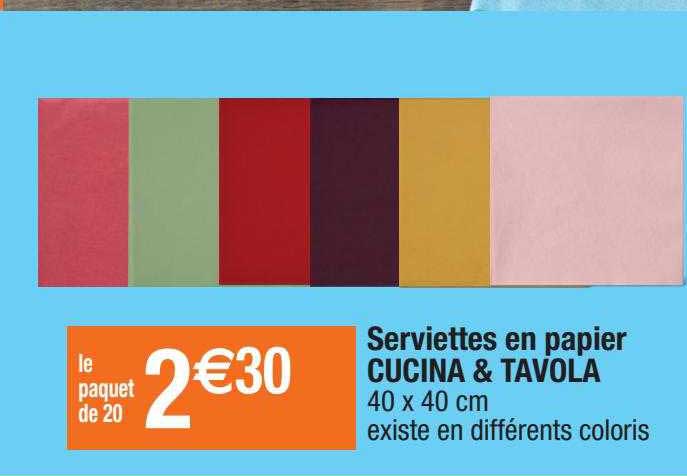 serviettes en papier cucina & tavola