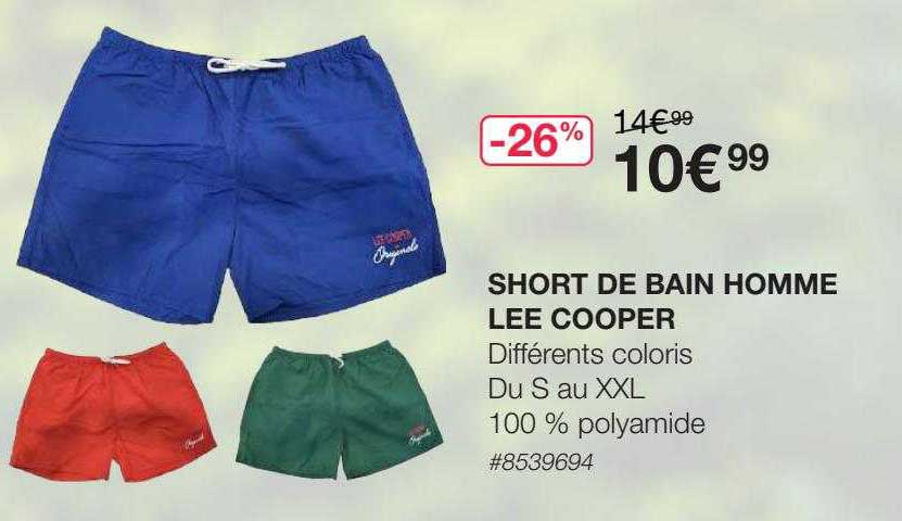 Short De Bain Homme Lee Cooper