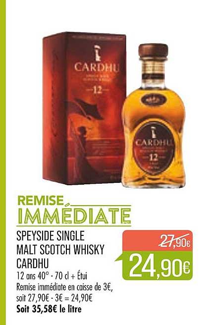 speyside single malt scotch whisky cardhu