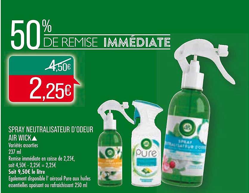 spray neutralisateur d'odeur air wick
