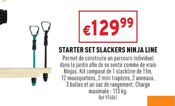 strater set slackers ninja line