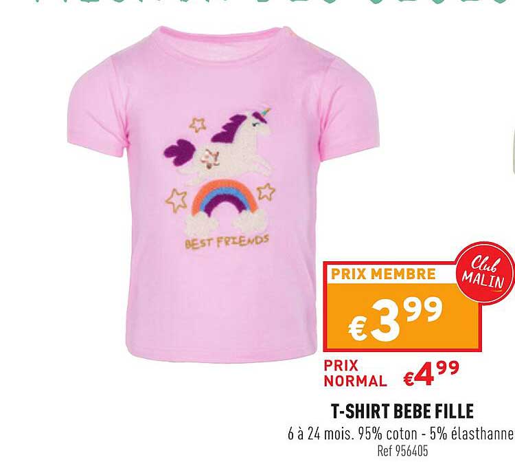 t-shirt bébé fille